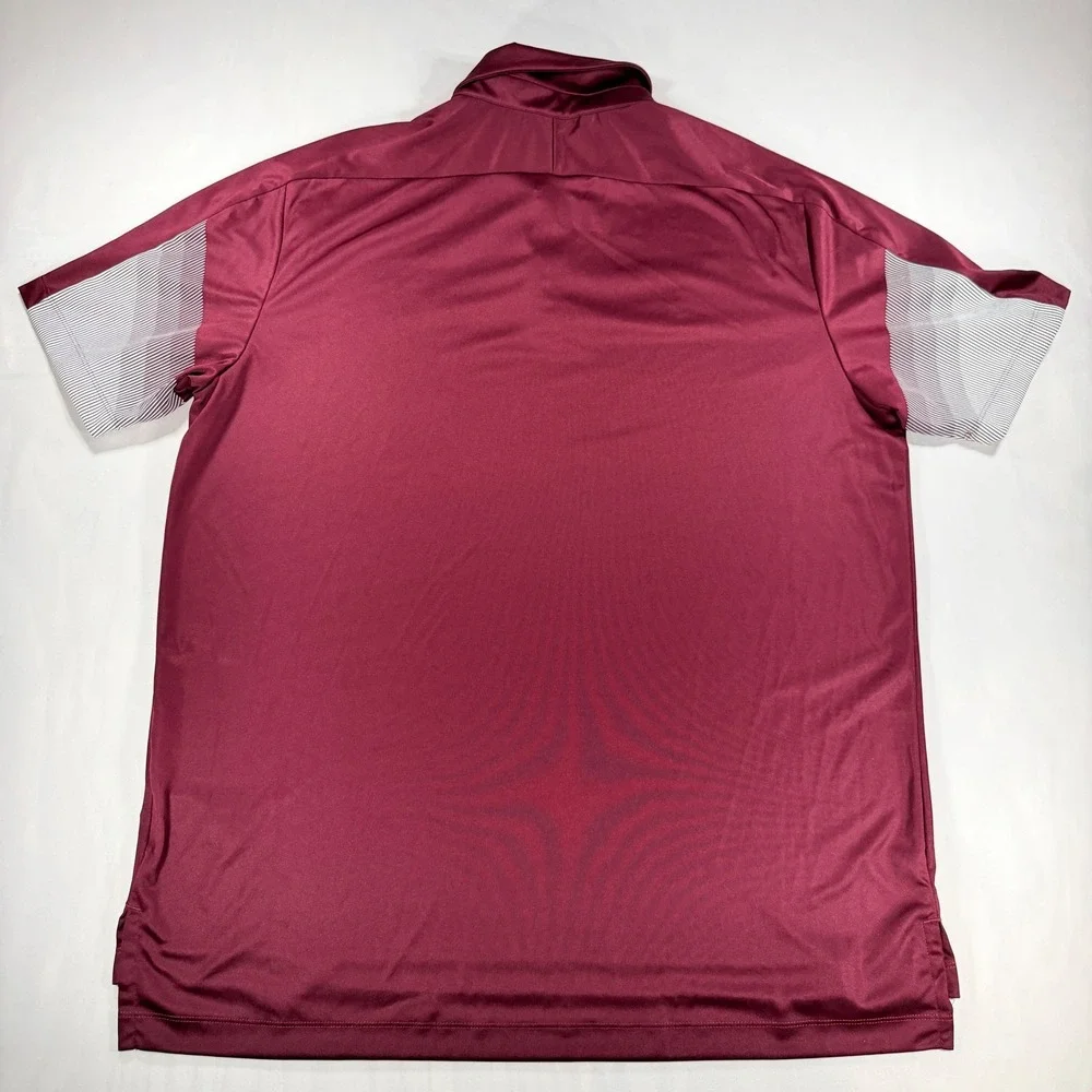 Adidas Polo Shirt Mens XL Maroon Texas A&M Aggies Primeblue Golf Top H35597